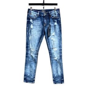 Remix by Rock Revival Skinny Stretch Distressed Jeans Size 28 NWT